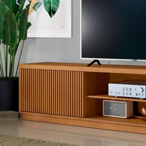 Rack até 75" Arezzo Ripado/Naturale - MAVAULAR - Imagem 5
