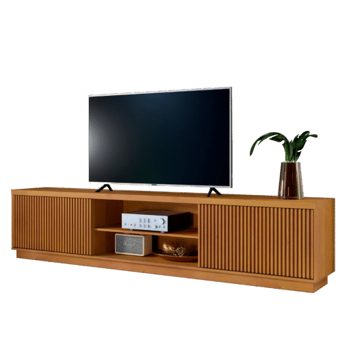 Rack até 75" Arezzo Ripado/Naturale - MAVAULAR - Imagem 2