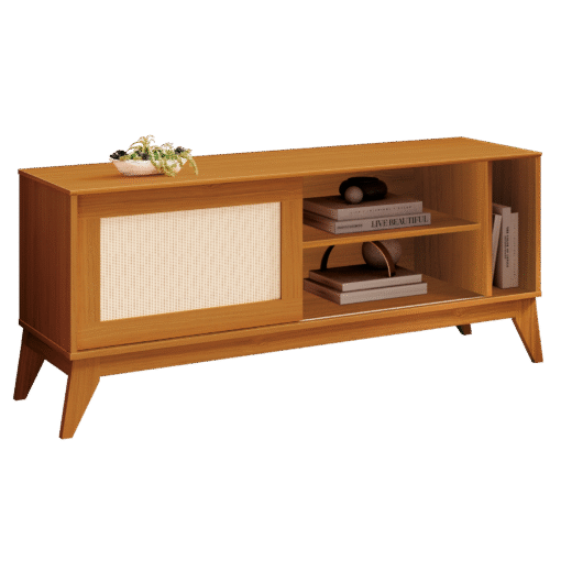 Rack até 55" Cayman Cedro - EDN MÓVEIS - Imagem 2