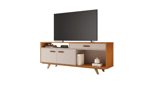 Rack até 65" Ímpar Cinamono/Off White - JCM MOVELARIA - Imagem 2