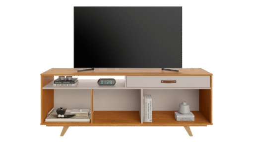 Rack até 65" Ímpar Cinamono/Off White - JCM MOVELARIA - Imagem 3