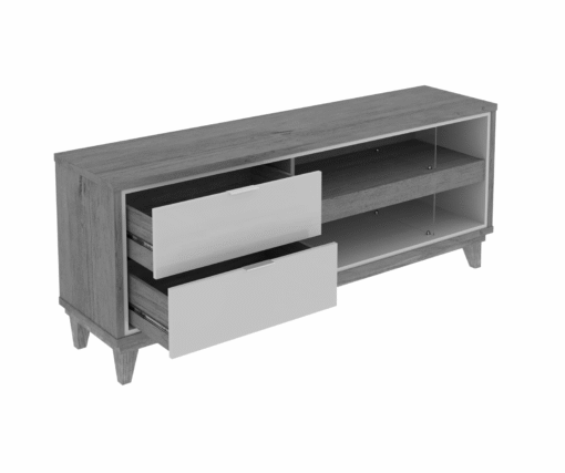 Rack até 65" Leon Canela/Off White – MIRARACK - Imagem 3