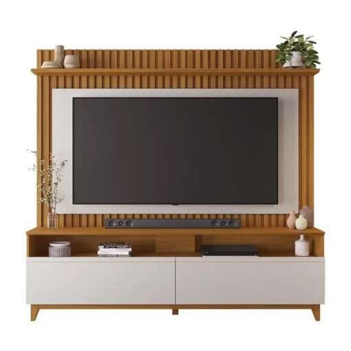 Home NT 1340 Freijó/Off Ripado TV até 65 Polegadas Larg. 1.83m - Notável - Imagem 6