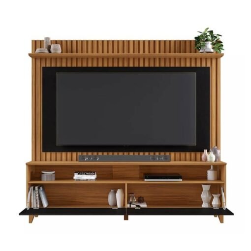Home NT 1340 Freijó/Preto Ripado TV até 65 Polegadas Larg. 1.83m - Notável - Imagem 2