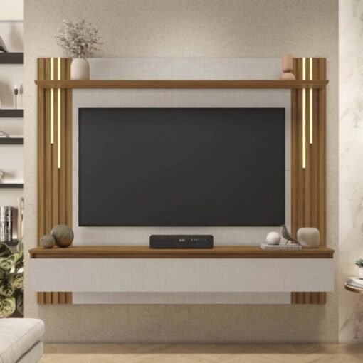Painel NT 1345 Ripado TV até 65 Polegadas Larg. 1.80m Off/Freijó Notável