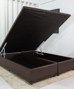 Base Box Baú Queen Prime 158x198x43 Korino Café SE