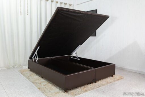 Base Box Baú Queen Prime 158x198x43 Korino Café SE