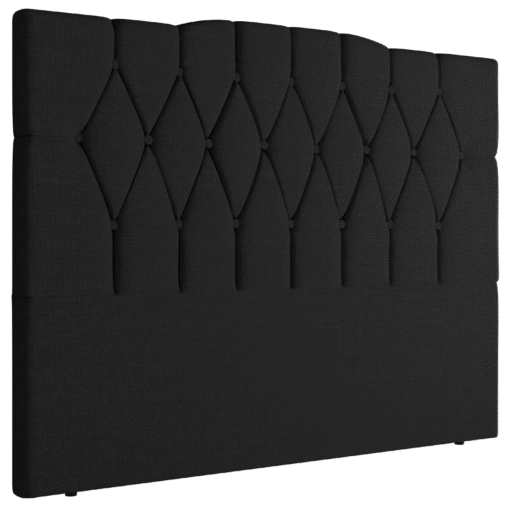 Cabeceira Casal Andreza Suede Preto – MC DESIGN - Imagem 3