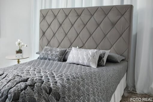 Cabeceira Casal Paris Sued Cinza Larg. 1.40m - Imagem 3