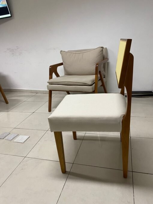 Kit 2 Cadeiras Grécia Mel/Linho Bege – HR MOVELARIA - Imagem 4