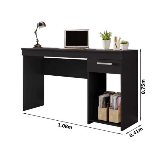 Mesa Office NT 2070 Preto 1 Gaveta Larg. 1.08m - Notável - Imagem 5