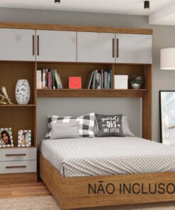 Modulado 4 Portas 2 Gavetas Cinamomo/Off S/Espelho Larg. 2.04m - Carioca