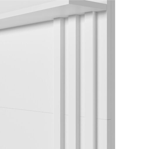 Escrivaninha com Painel Doble Branco Fosco - MÓVEIS ALBATROZ - Imagem 5