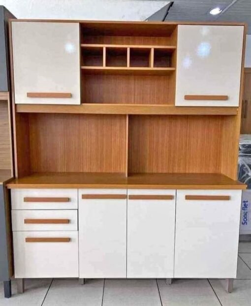 Kit Cozinha Luna/Lara Prime 1,62 m Cinamono/Off White - IMOP - Imagem 4