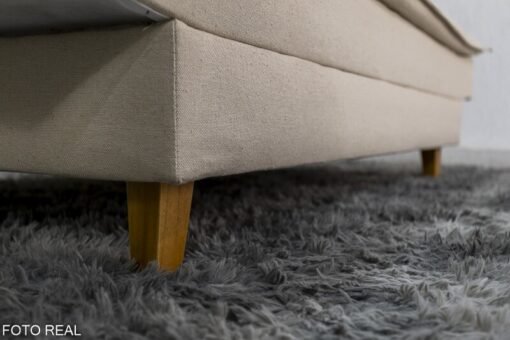 Sofá Cama Premium Larg. 1.80m Linho Bege 2305 - Imagem 7