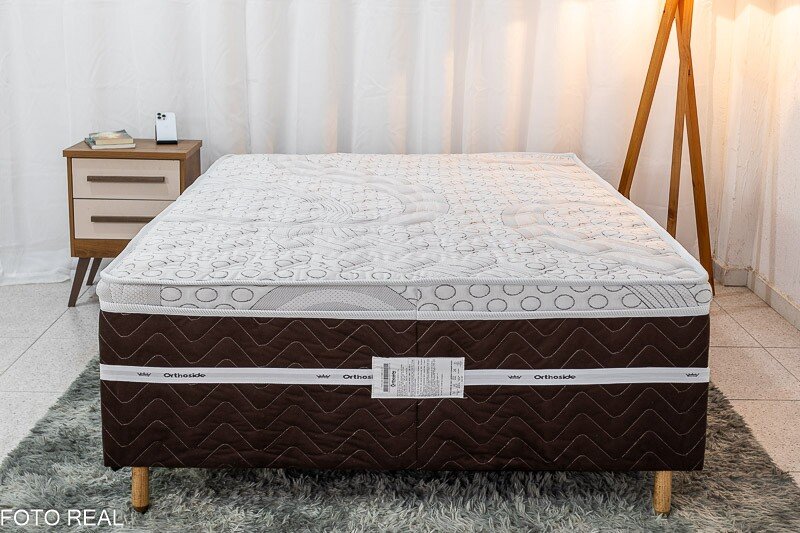 Cama Box Casal Livina 138x188x58 Molas Ensacadas - Orthoside - Imagem 2