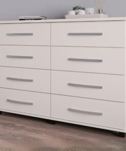 Cômoda 8 Gavetas Jade Branco - MÓVEIS PRIMUS