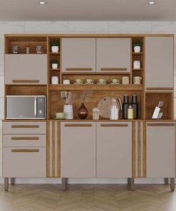 Armário de Cozinha Acácia larg. 2.18m Cinamomo/Off Sallêto