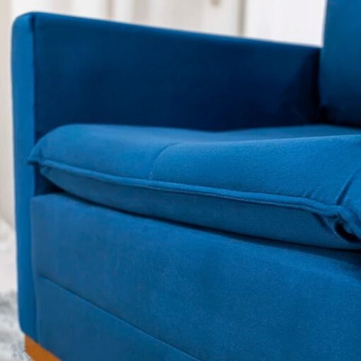 Poltrona Paris Veludo Azul - Imagem 4