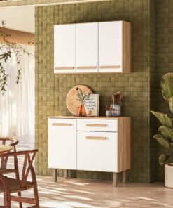 Combo Lemon 0,911 m Freijó/Off White Cristal – NICIOLI