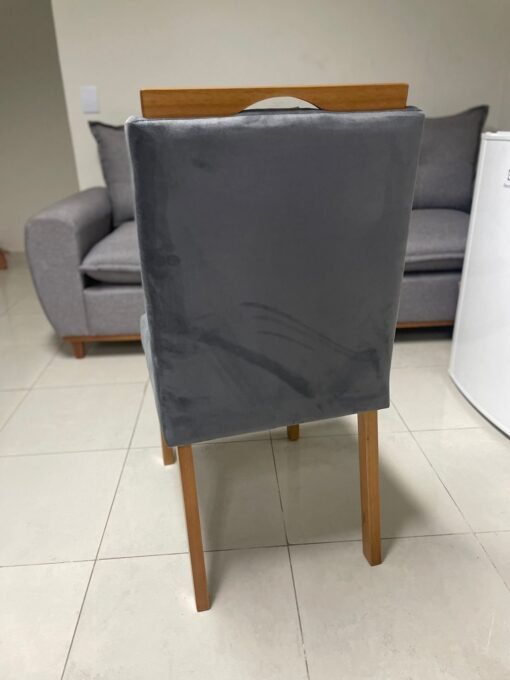 Kit 2 Cadeiras Karina Mel Grafite – SILVA DECOR - Imagem 5