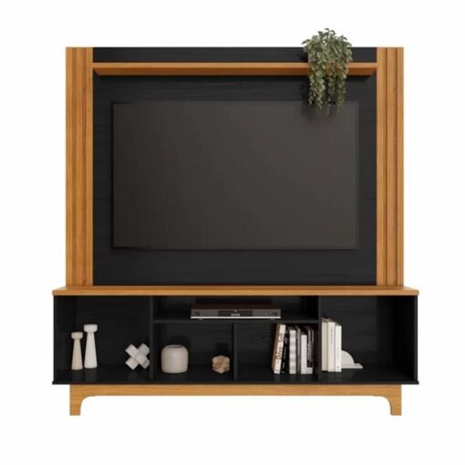 Home Bálsamo Cinamomo/Preto C/ Detalhe Ripado TV até 65 Polegadas Larg. 1.50m - JCM - Imagem 2