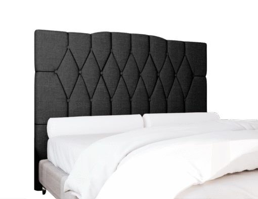 Cabeceira Casal Andreza Suede Preto – MC DESIGN - Imagem 2