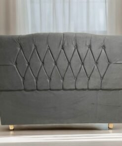 Cabeceira Queen Andreza Suede Preto – MARCENARIA RONALDO