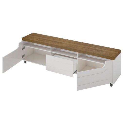 Rack até 75" Mercury Pinho/Off White - ARTELY - Imagem 3