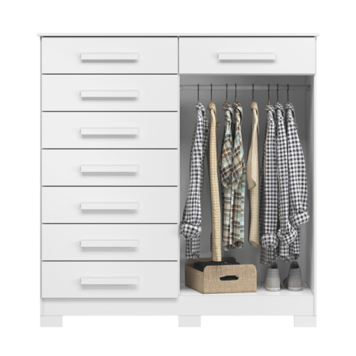 Cômoda Verona Branco Fosco - MÓVEIS ALBATROZ - Imagem 3