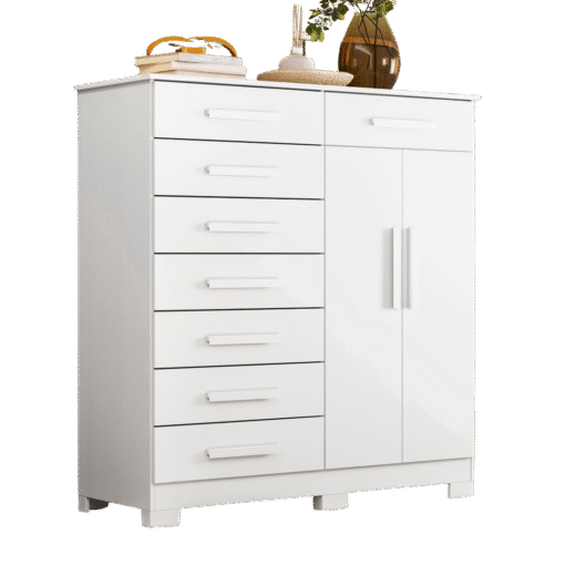 Cômoda Verona Branco Fosco - MÓVEIS ALBATROZ - Imagem 2