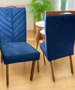 Kit 2 Cadeiras Eliza Azul – HR MOVELARIA