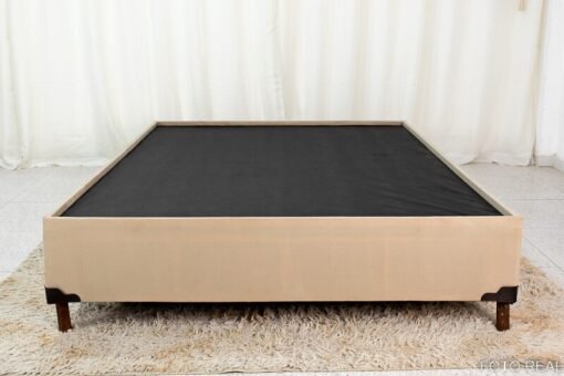 Base Box Casal Zeus 142x190x38 Sued Capuccino SE - Imagem 2