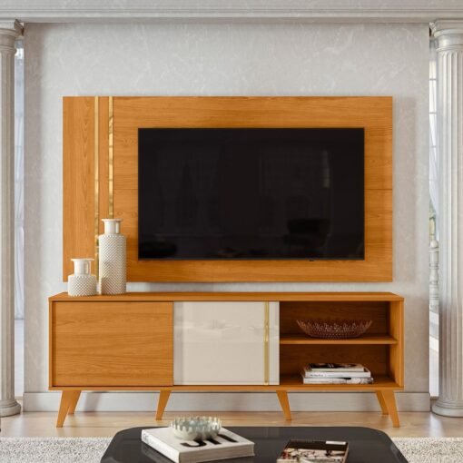 Combo até 65″ Cronos Cinamono/Off White – MADETEC