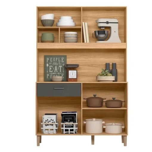 Kit Cozinha Erva Doce 120 Freijó/Preto Esfera – NICIOLI - Imagem 3