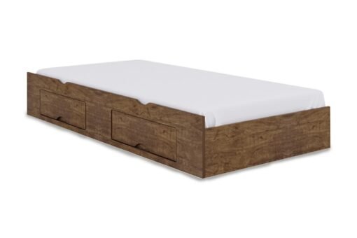 Cama Auxiliar Solteiro 2 Gavetas Ypê 93x188x33 - D Doro
