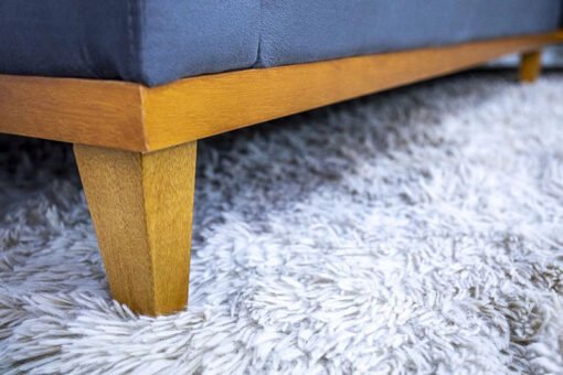 Sofá 3 Lug. Milão C/Chaise Lado Esquerdo Veludo Cinza 814 Larg. 2.30m - Molas Ensacadas - Imagem 6