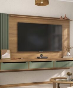Painel até 75" Presence Carvalho/Menta - ARTELY