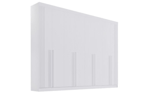 Guarda-Roupa 8 Portas Daymond 2,75 m Branco/Ripado – D’DORO MÓVEIS - Imagem 2