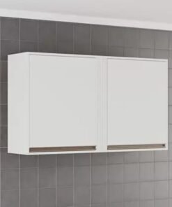 Armário Aéreo Cozinha Pérola 2 Portas Larg. 1.20m Branco Sallêto