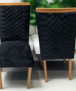 Kit 2 Cadeiras Hamburgo Mel/Preto - ART ASSENTOS
