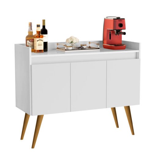 Buffet 3 Portas Gold Branco/Mel/Branco – MÓVEIS PRIMUS - Imagem 8