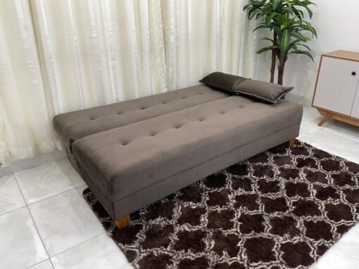 Sofá Cama Arpoador 1.85m - Marrom Veludão - Imagem 2