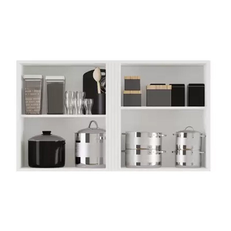 Armário Aéreo Cozinha Pérola 2 Portas Larg. 1.20m Branco Sallêto - Imagem 2