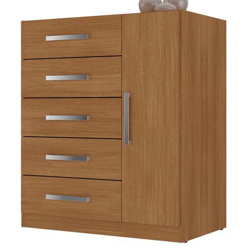 Cômoda 5 Gavetas com Sapateira Corais 50CO1523 Cinamomo – RODIAL MÓVEIS - Imagem 2