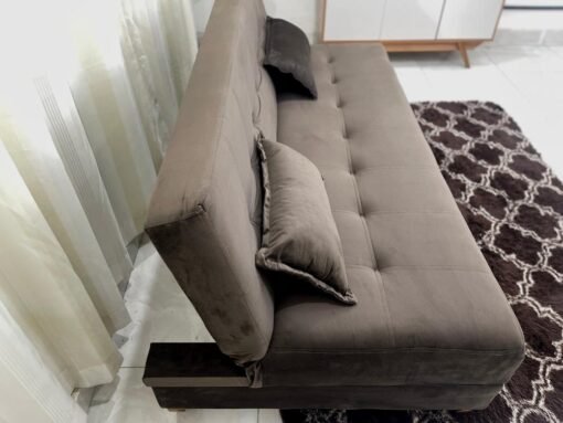 Sofá Cama Arpoador 1.85m - Marrom Veludão - Imagem 5