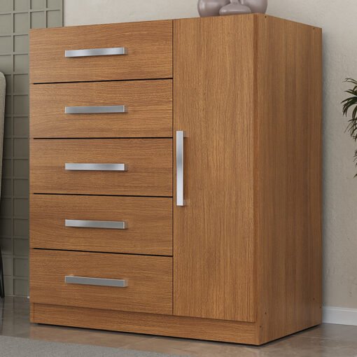 Cômoda 5 Gavetas com Sapateira Corais 50CO1523 Cinamomo – RODIAL MÓVEIS