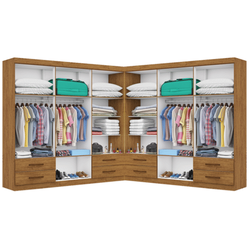 Closet Hércules 1,77 m x 1, 77 m Cinamono - CARIOCA MÓVEIS - Imagem 2