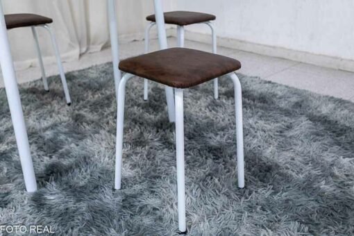 Mesa dobrável Bali C/ 4 Tamboretes Marrom Teixeira - Imagem 6