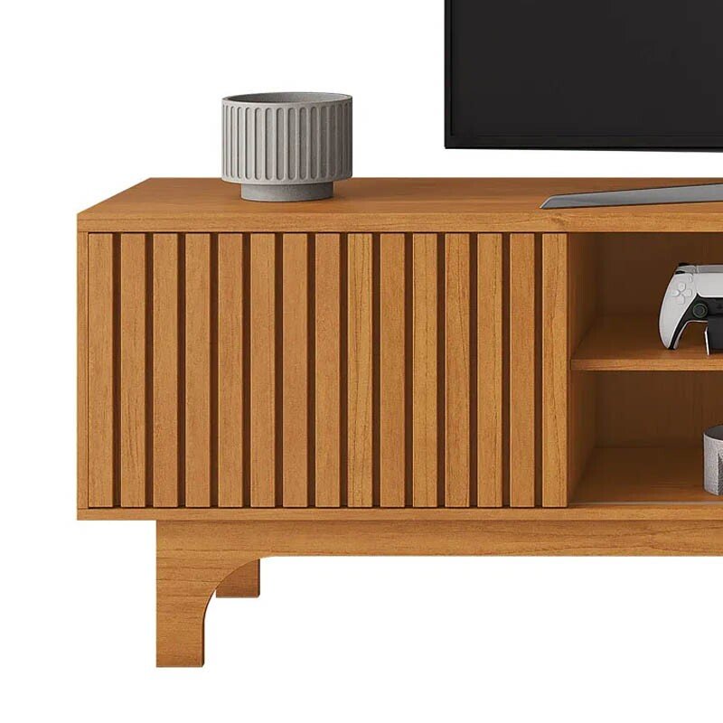 Rack Bancada Triunfo Cinamomo Ripado TV até 70 Polegadas Larg. 2.00m - JCM - Imagem 4